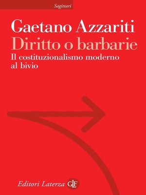 cover image of Diritto o barbarie